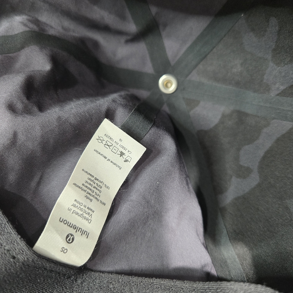 lululemon athletica Black and Charcoal Camo Hat - Picture 3 of 4
